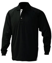 Stencil Mens Long Sleeve Team Polo