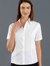 John Kevin Women’s Short Sleeve Fine Stripe
