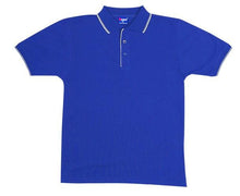 Ramo Mens Double Stripe Trim Collar Polo
