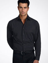 John Kevin Men’s Long Sleeve Fine Stripe (206)