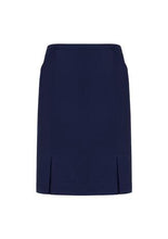 Biz Corporate Womens Front Pleat Detail Straight Skirt (20720)