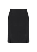 Biz Corporate Womens Front Pleat Detail Straight Skirt (20720)