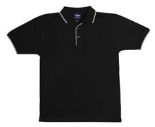 Ramo Mens Double Stripe Trim Collar Polo