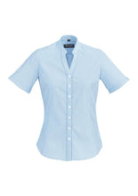 Biz Corporate Bordeaux Ladies Short Sleeve Shirt (40112)
