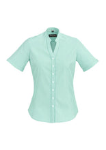 Biz Corporate Bordeaux Ladies Short Sleeve Shirt (40112)