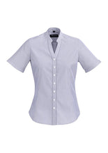 Biz Corporate Bordeaux Ladies Short Sleeve Shirt (40112)