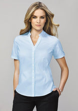 Biz Corporate Bordeaux Ladies Short Sleeve Shirt (40112)