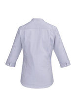 Biz Corporate Bordeaux Ladies 3/4 Sleeve Shirt (40114)