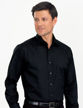John Kevin Men’s Long Sleeve Self-stripe (460)