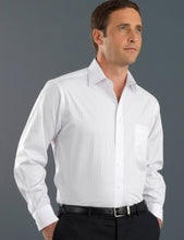 John Kevin Men’s Long Sleeve Self-stripe (460)