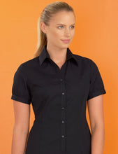 John Kevin Women’s Stretch Cap Sleeve Poplin
