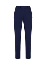Biz Corporate Mens Slim Fit Flat Front Pant Stout (70716S)