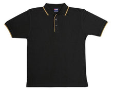 Ramo Mens Double Stripe Trim Collar Polo