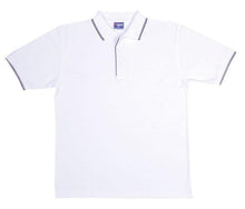 Ramo Mens Double Stripe Trim Collar Polo