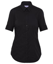 Van Heusen Ladies Cotton Stretch Poplin Short Sleeve Classic Fit Shirt (AWS200)