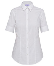 Van Heusen Ladies Cotton Stretch Poplin Short Sleeve Classic Fit Shirt (AWS200)