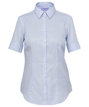 Van Heusen Ladies Cotton Polyester Mini Herringbone Short Sleeve Classic Fit Shirt