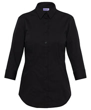 Van Heusen Ladies Cotton Stretch Poplin 3/4 Sleeve Classic Fit Shirt