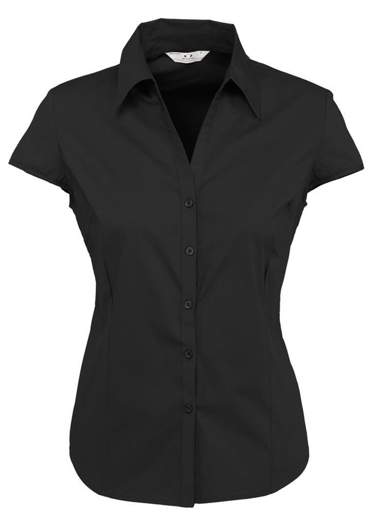 Biz Collection Ladies Metro Cap Sleeve Shirt