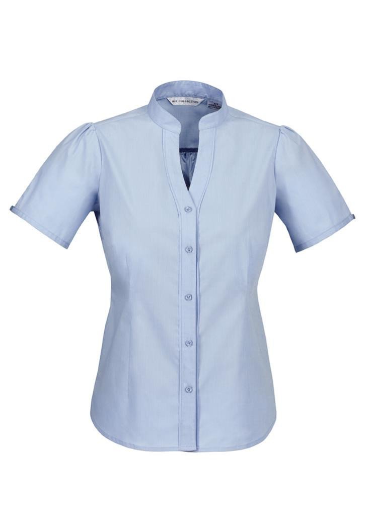 Biz Collection Ladies Chevron Stand Collar Shirt