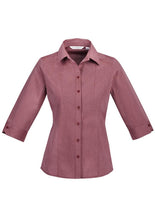 Biz Collection Ladies Chevron 3/4 Sleeve Shirt