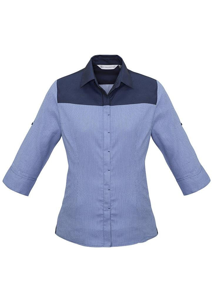 Biz Collection Ladies Havana 3/4 Sleeve Shirt
