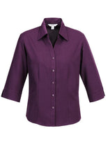 Biz Collection Ladies Plain Oasis Shirt-3/4 Sleeve