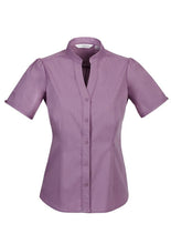 Biz Collection Ladies Chevron Stand Collar Shirt