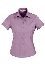 Biz Collection Ladies Chevron Short Sleeve Shirt