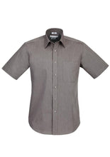 Biz Collection Mens Chevron Short Sleeve Shirt