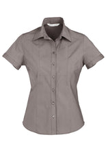 Biz Collection Ladies Chevron Short Sleeve Shirt