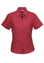 Biz Collection Ladies Printed Oasis Shot Sleeve  Shirt
