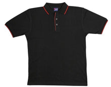 Ramo Mens Double Stripe Trim Collar Polo