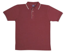Ramo Mens Double Stripe Trim Collar Polo