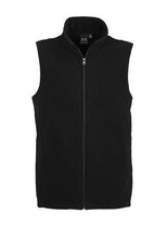 Biz Collection Mens Plain Microfleece Vest