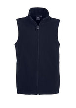 Biz Collection Mens Plain Microfleece Vest