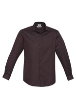 Biz Collection Mens Reno Stripe L/S Shirt