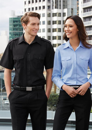 Biz Collection Ladies Eppaulette Long Sleeve Shirt