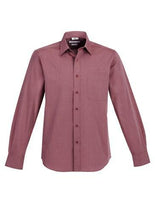 Biz Collection Mens Chevron Long Sleeve Shirt