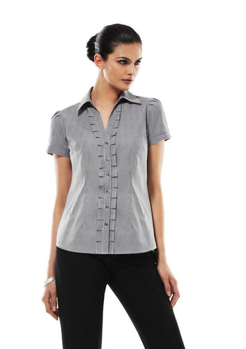 Biz Collection Ladies Edge Short Sleeve Shirt