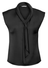 Biz Collection Ladies Shimmer Tie Neck Top Sleeveless