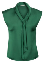 Biz Collection Ladies Shimmer Tie Neck Top Sleeveless