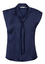 Biz Collection Ladies Shimmer Tie Neck Top Sleeveless