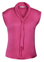 Biz Collection Ladies Shimmer Tie Neck Top Sleeveless