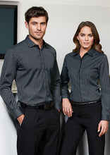 Biz Collection Mens Reno Stripe L/S Shirt