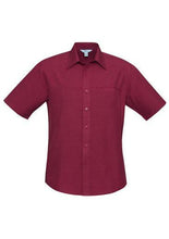 Biz Collection Mens Plain Oasis Short Sleeve Shirt