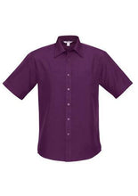 Biz Collection Mens Plain Oasis Short Sleeve Shirt
