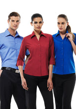 Biz Collection Ladies Plain Oasis Shirt-3/4 Sleeve