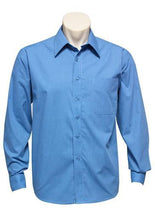 Biz Collection Mens Micro Check Long Sleeve Shirt