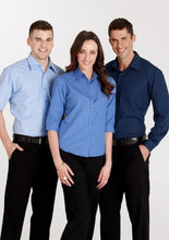 Biz Collection Ladies Micro Check 3/4 Sleeve Shirt